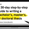 Carina Benstoem – How To Write Your Thesis In 30 Days